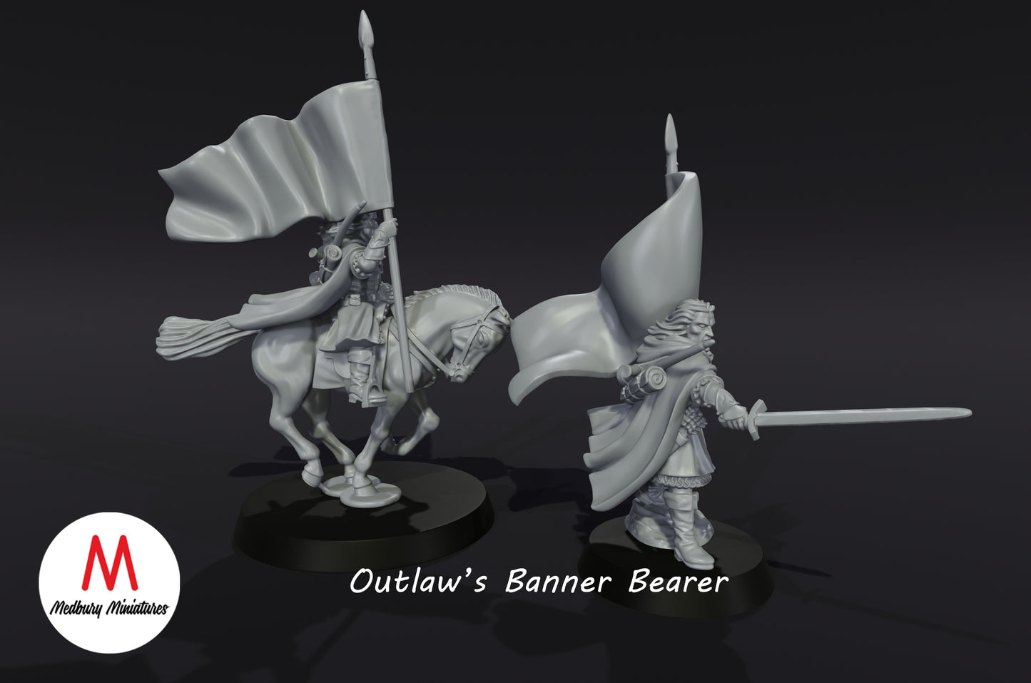 Bannerträger der Outlaws - Medbury Miniatures