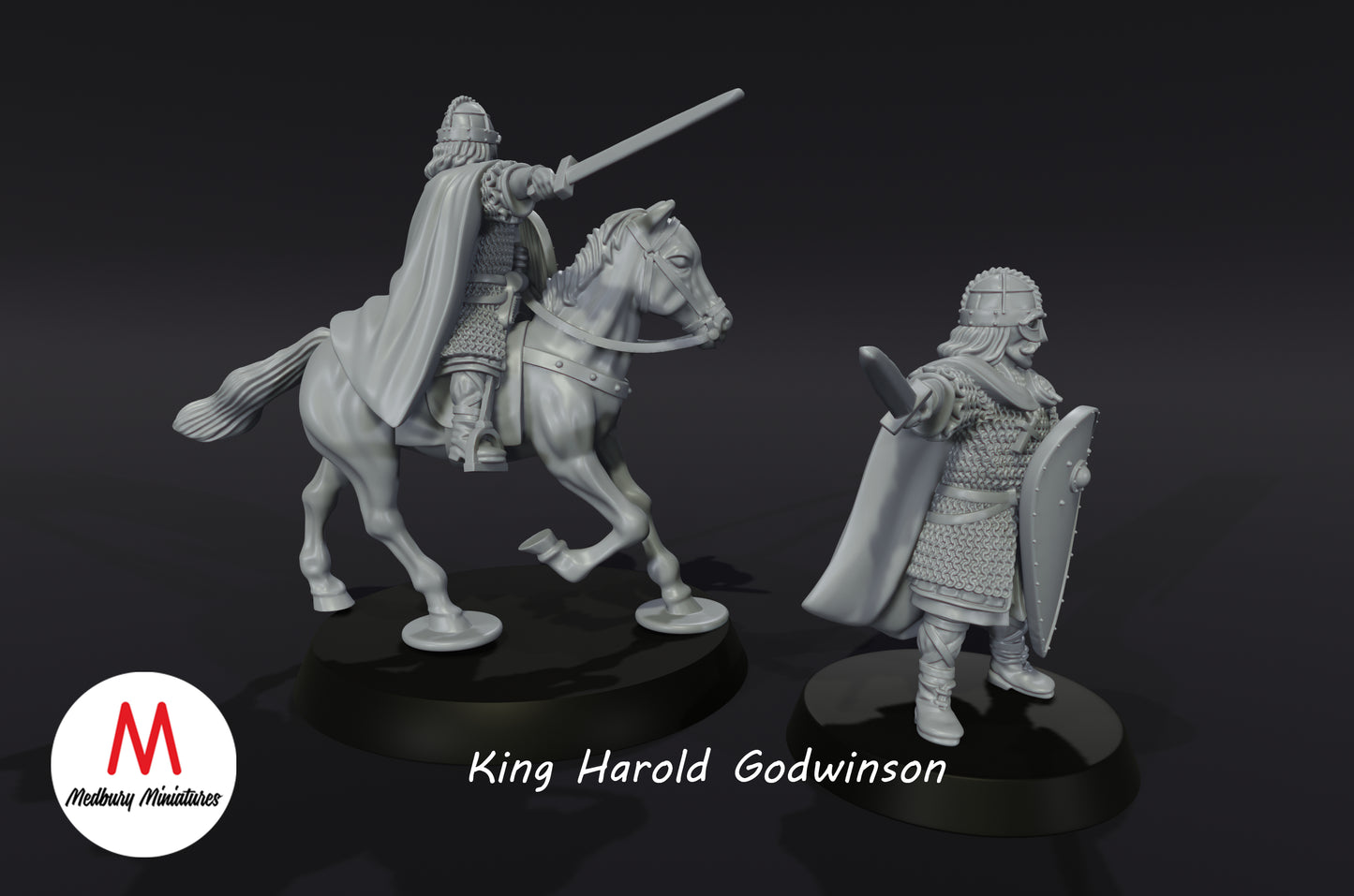 Le roi Harold Godwinson - Miniatures de Medbury