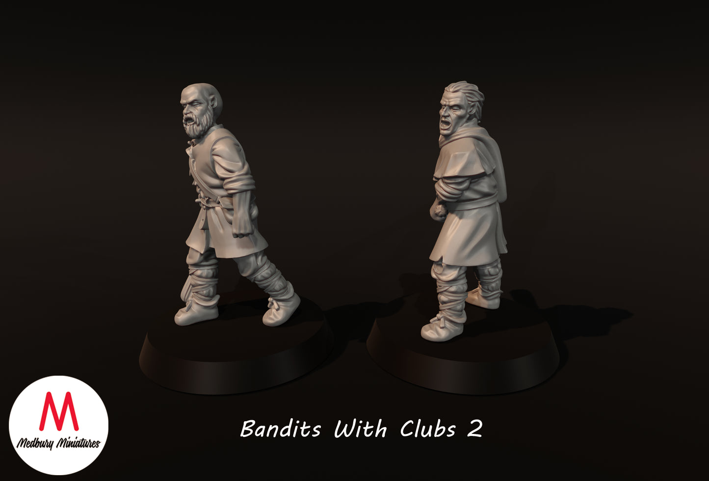 Banditen mit Keulen 2 - Medbury Miniatures