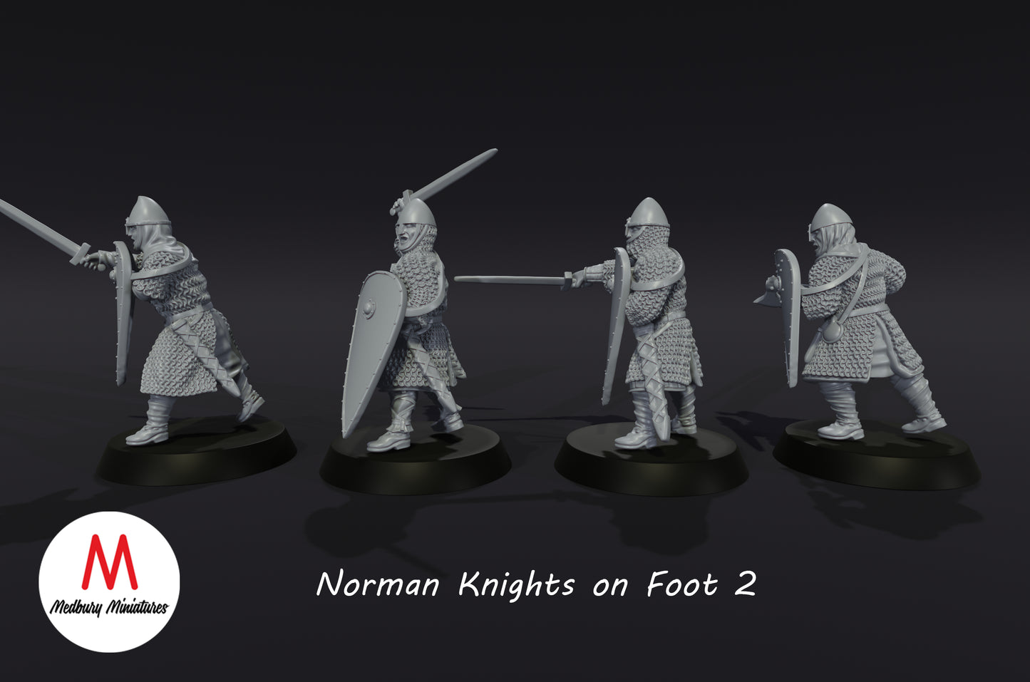 Norman Knights on Foot 2 - Medbury Miniatures