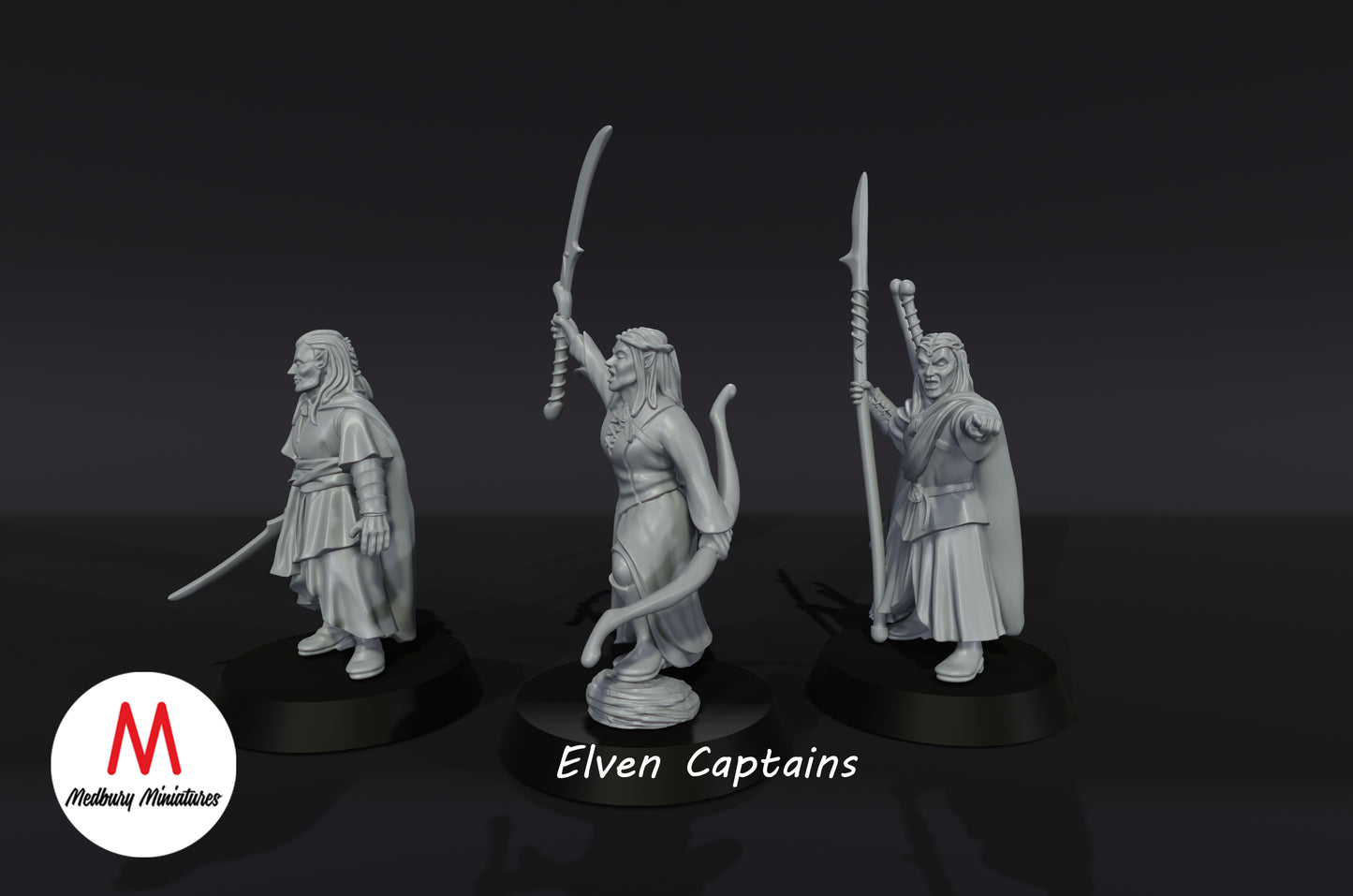 Elven Captains - Medbury Miniatures