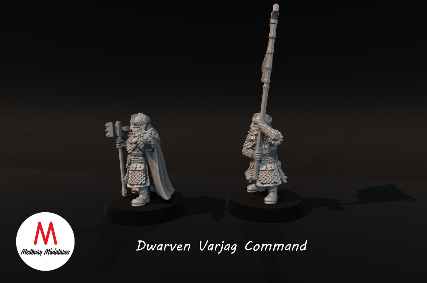 Commandants nains Varjag - Medbury Miniatures