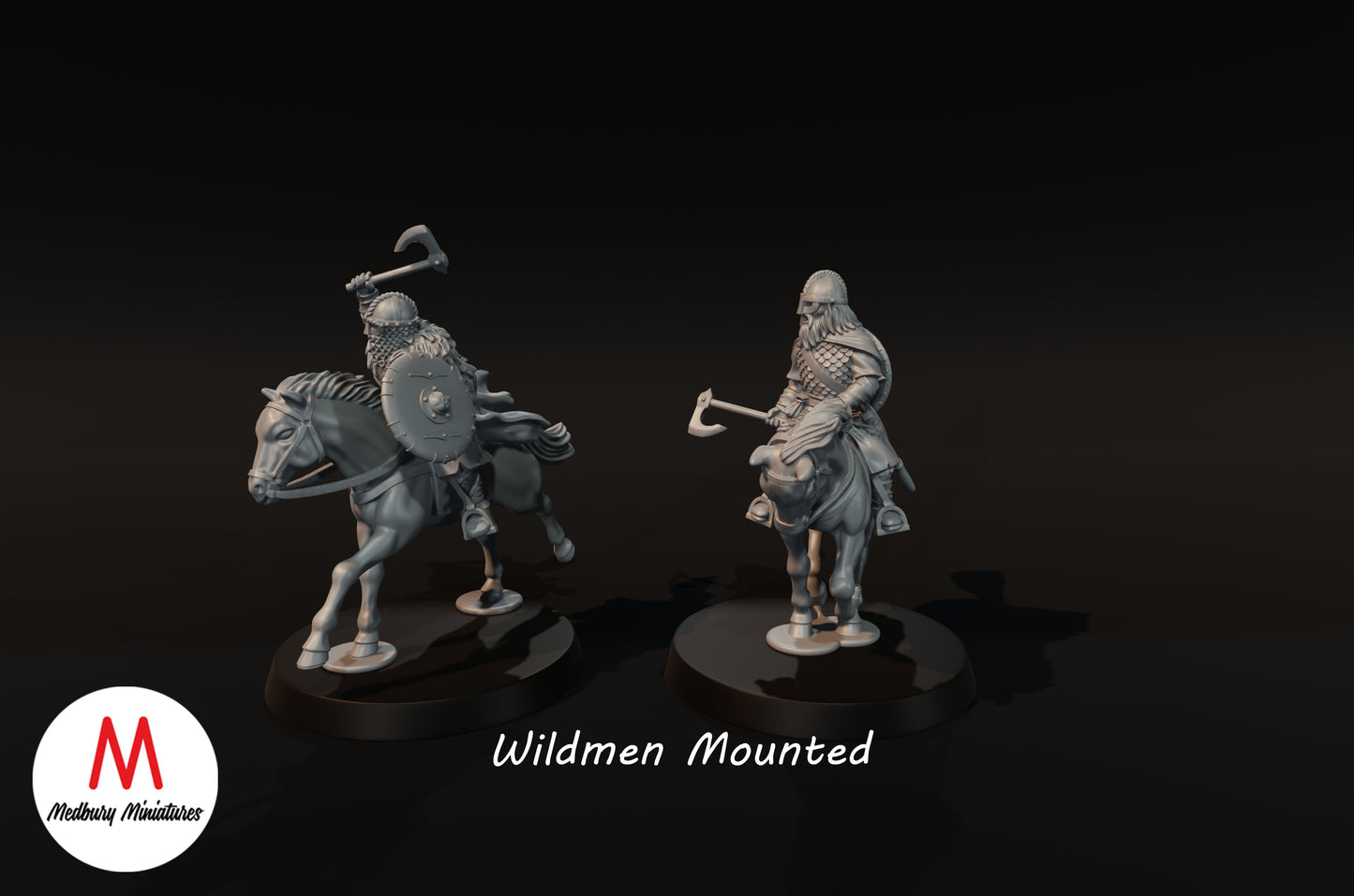 Wilde Männer zu Pferd - Medbury Miniatures