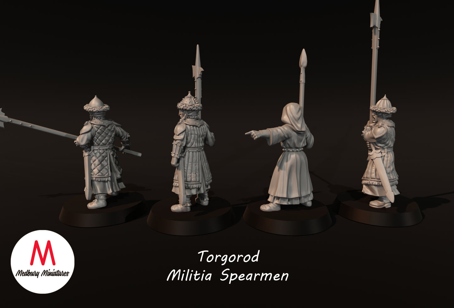 Torgorod Militia Spearmen - Medbury Miniatures