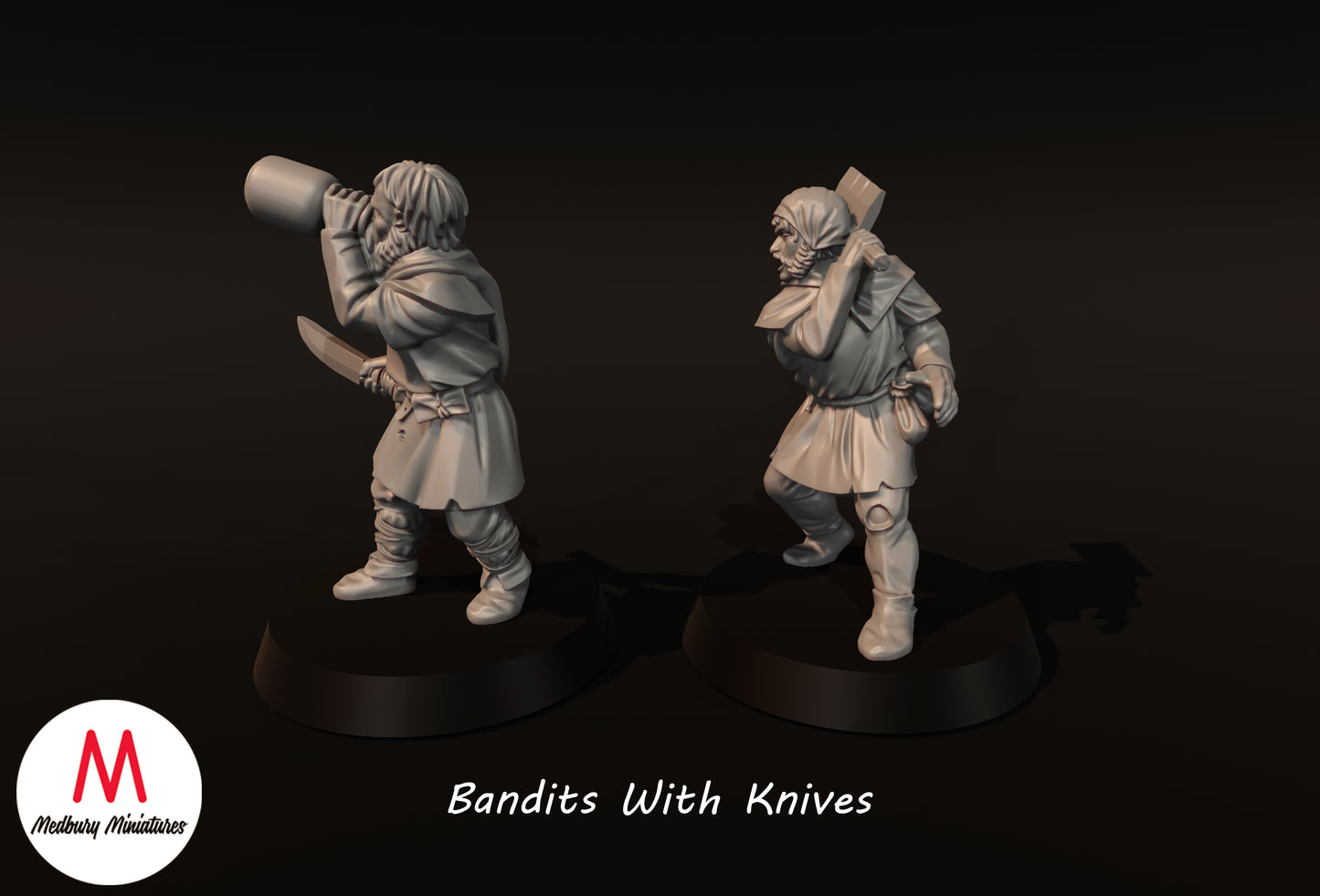 Bandits avec couteaux - Medbury Miniatures