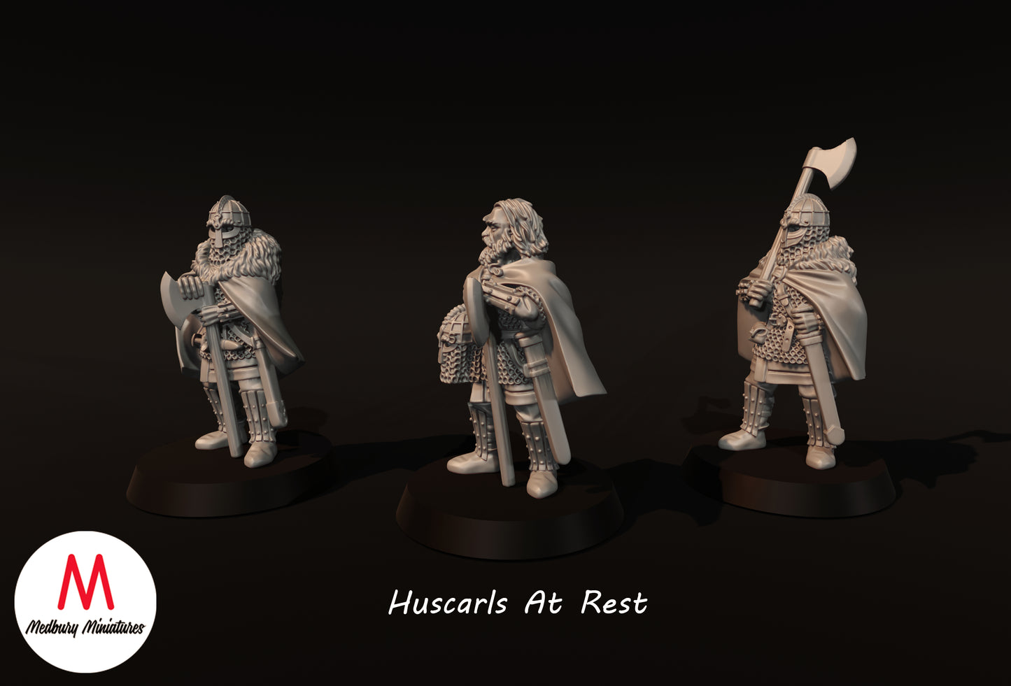 Ruhende Huscarls - Medbury Miniatures