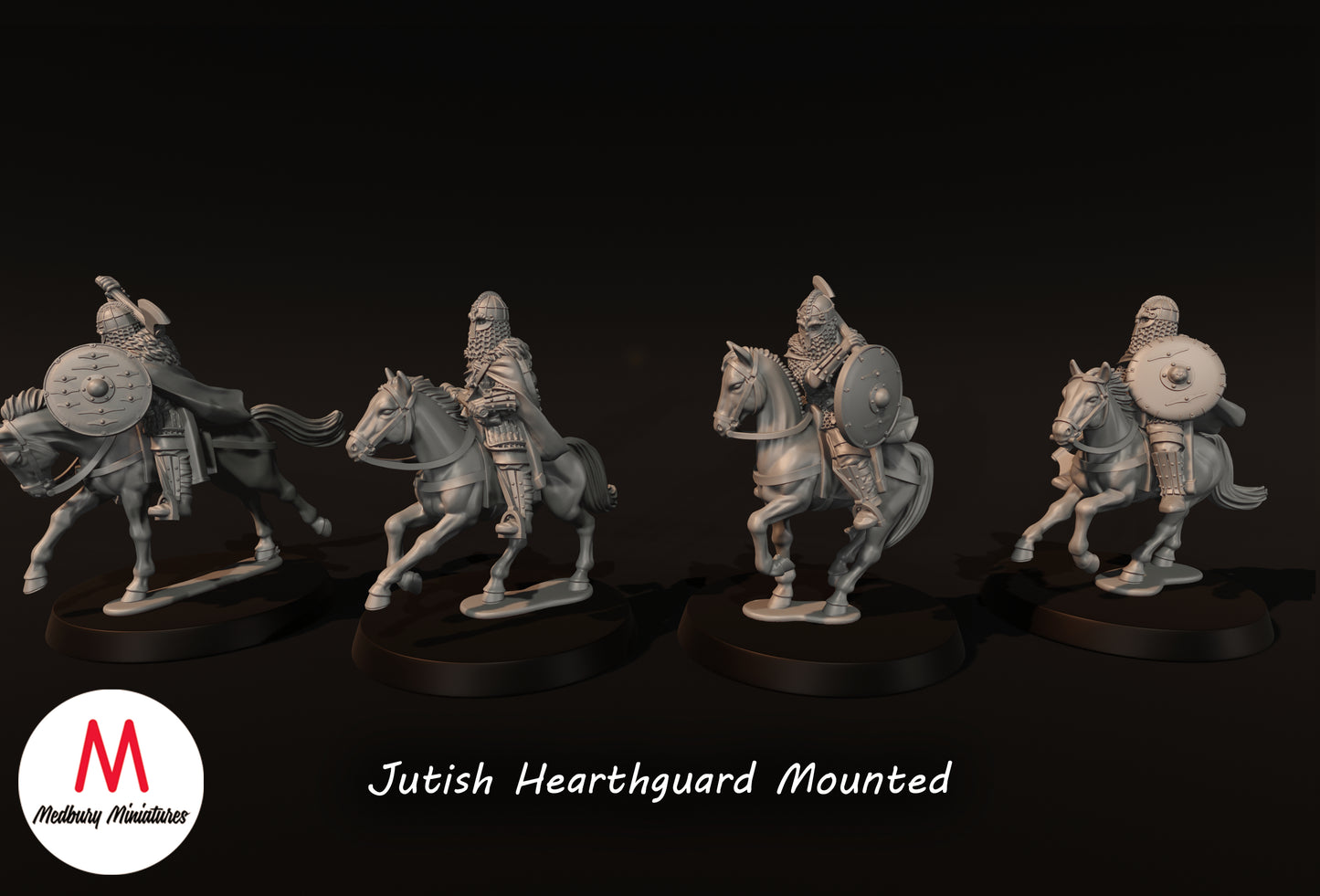 Jutish Hearthguard Mounted - Medbury Miniatures