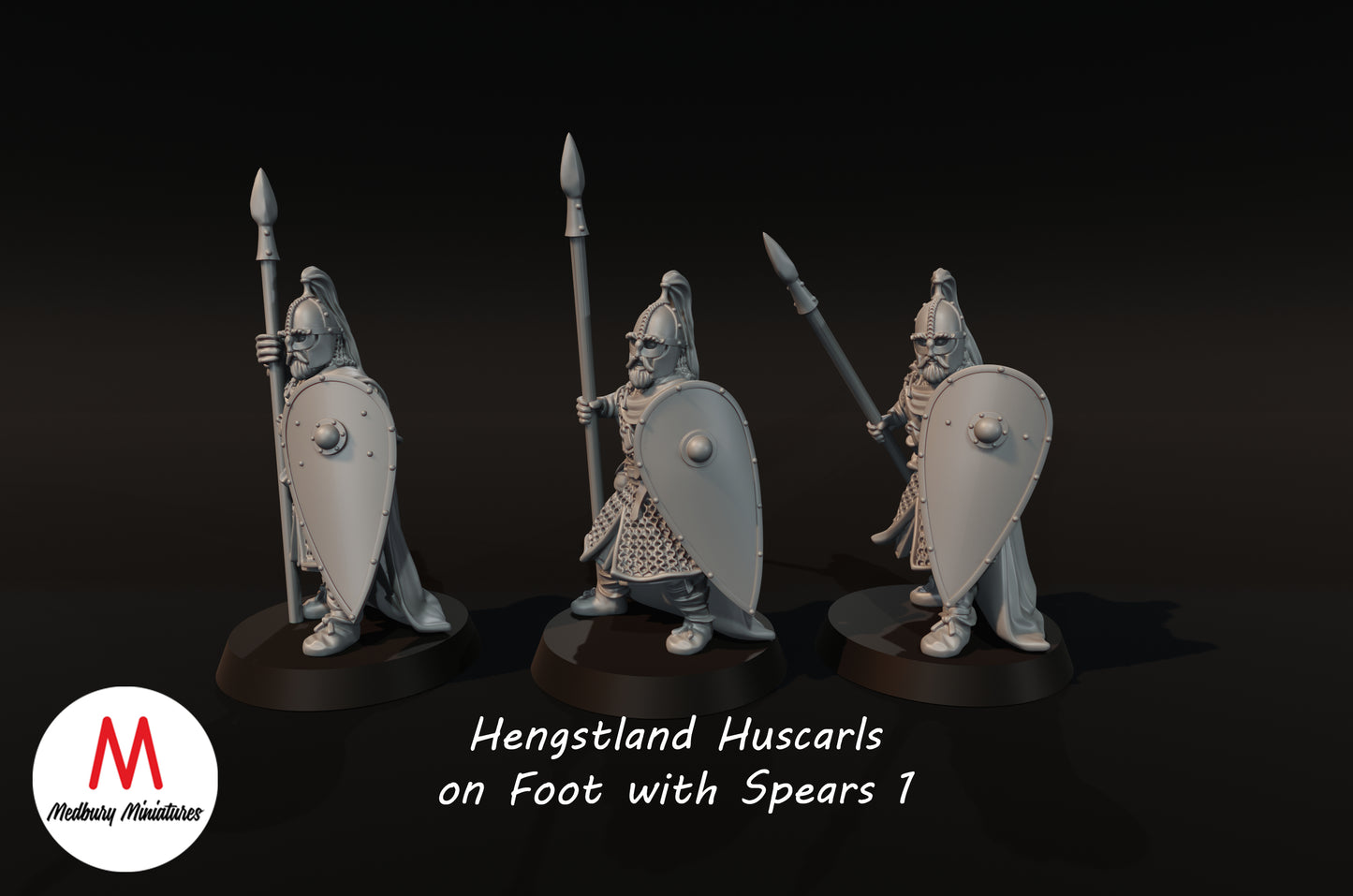 Hengstland Huscarls mit Speeren - Medbury Miniatures