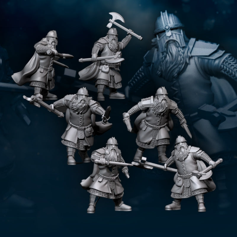 6x Metal Guard Dwarf - Davale Games