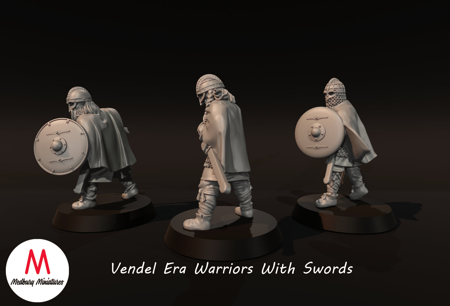 Vendel Era Warriors With Swords - Medbury Miniatures