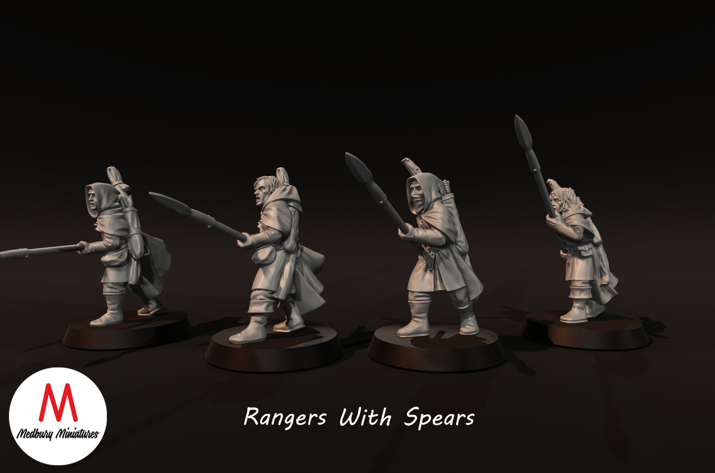 Rangers With Spears - Medbury Miniatures