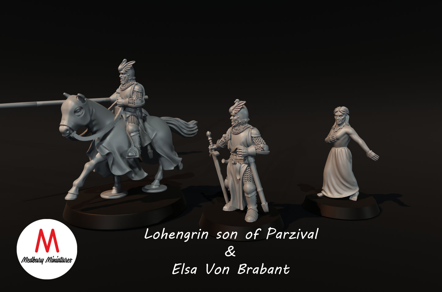 Lohengrin & Elsa - Medbury Miniatures