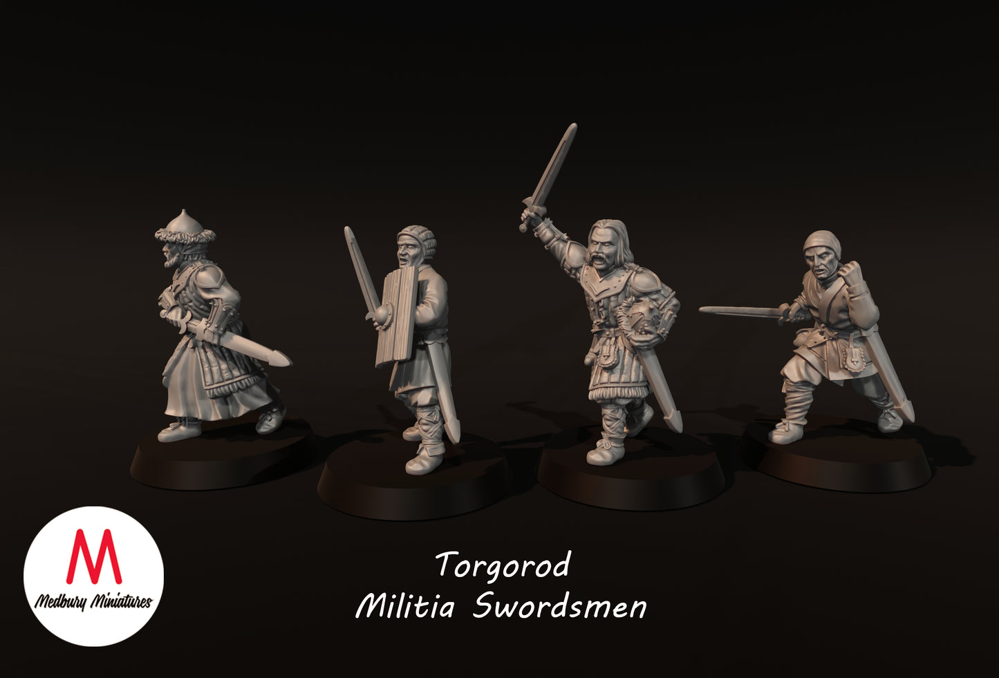 Torgorod Militia Swordsmen - Medbury Miniatures