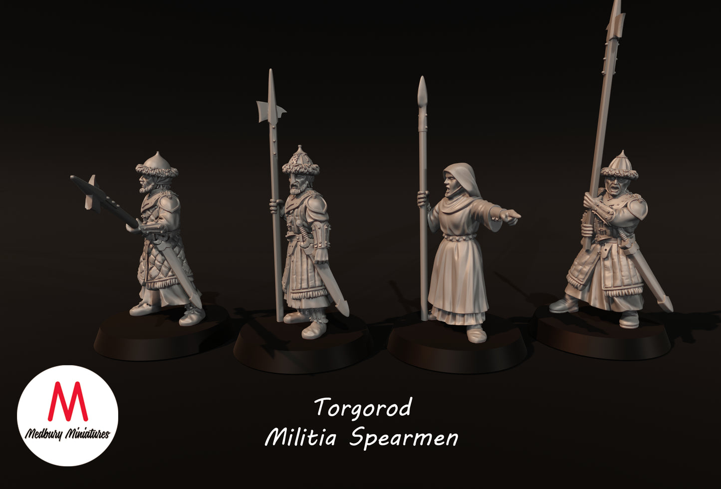 Speerkämpfer der Torgorod-Miliz - Medbury Miniatures