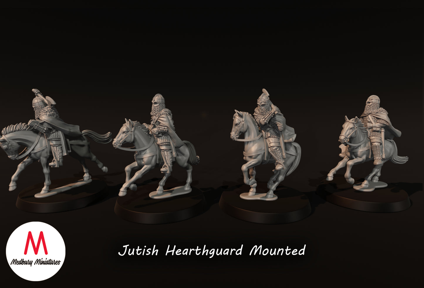 Jutish Hearthguard Mounted - Medbury Miniatures