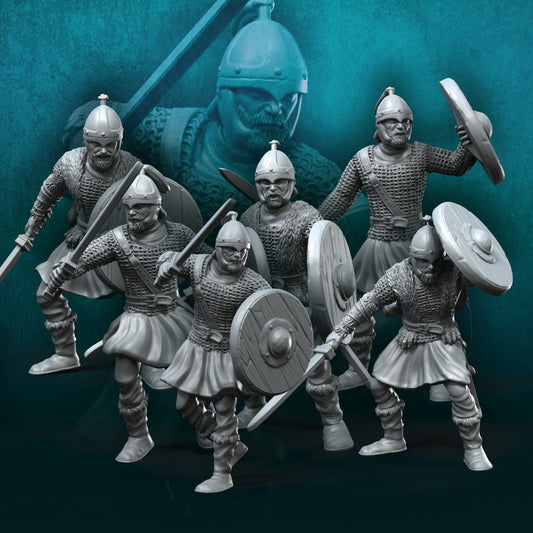 6x Ostrogoths on Foot  - Davale Games