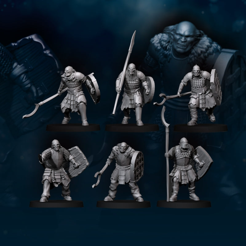 6x Regular Orc with Spear - Davale Games