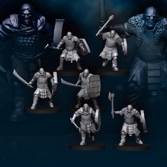 6x Regular Orc with Sword  - Davale Games