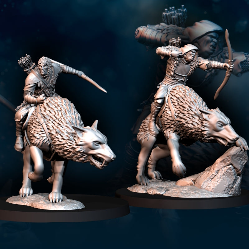 6x Orc Wolf Rider - Davale Games