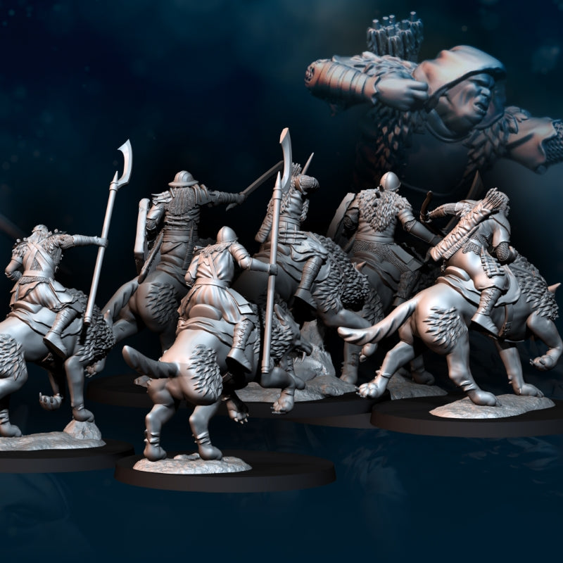 6x Orc Wolf Rider - Davale Games