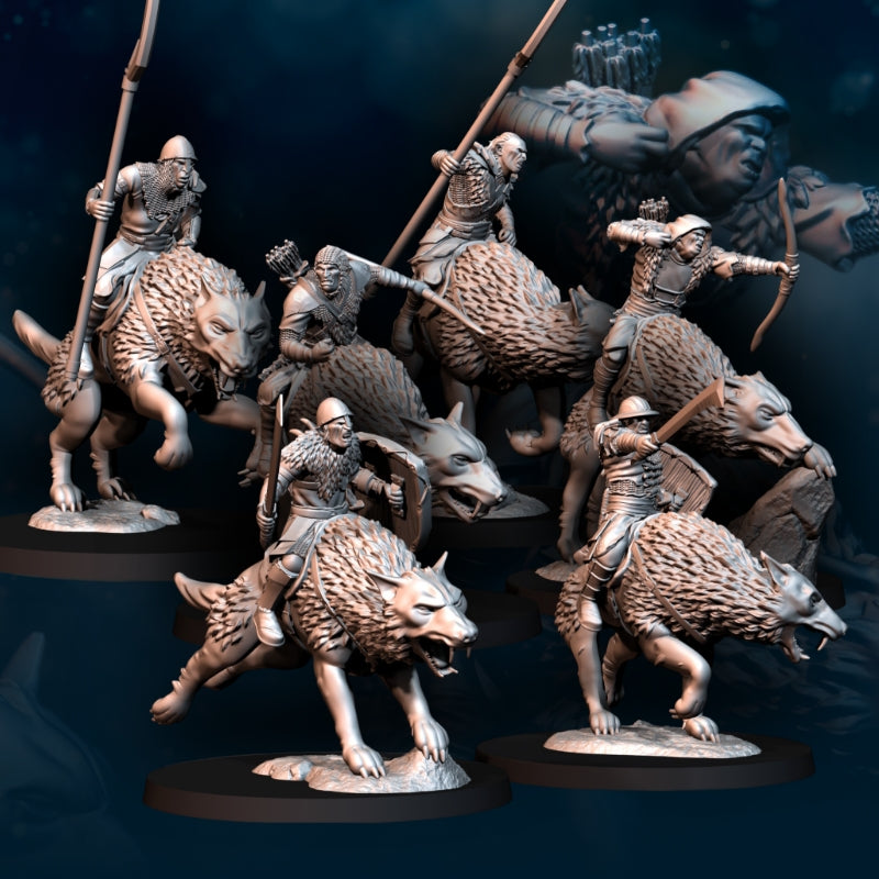 6x Orc Wolf Rider - Davale Games