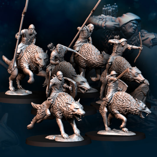 6x Cavalier de loup orque - Davale Games