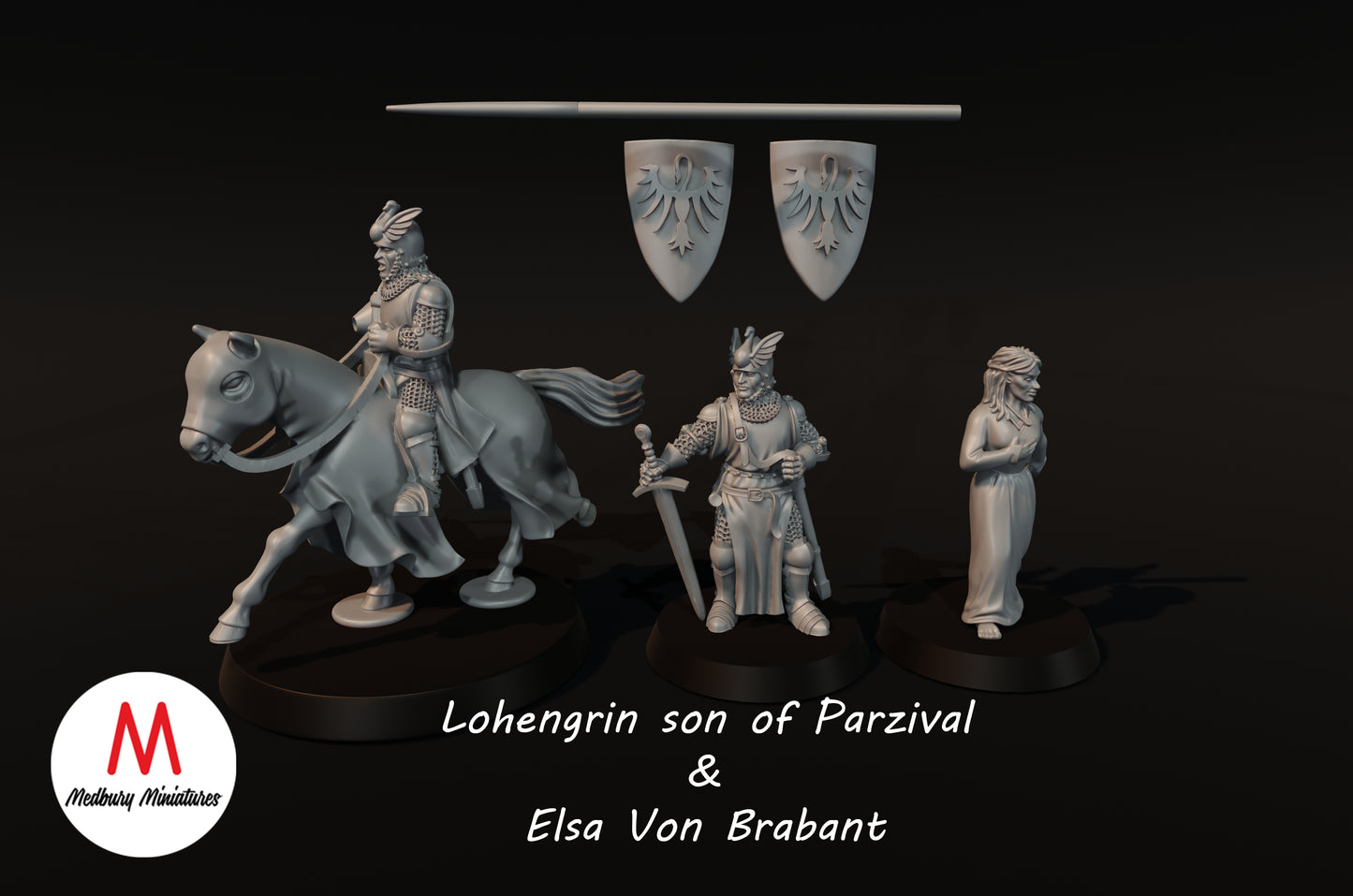 Lohengrin & Elsa - Medbury Miniatures