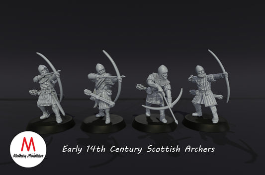 14th Century Scottish Archers - Medbury Miniatures