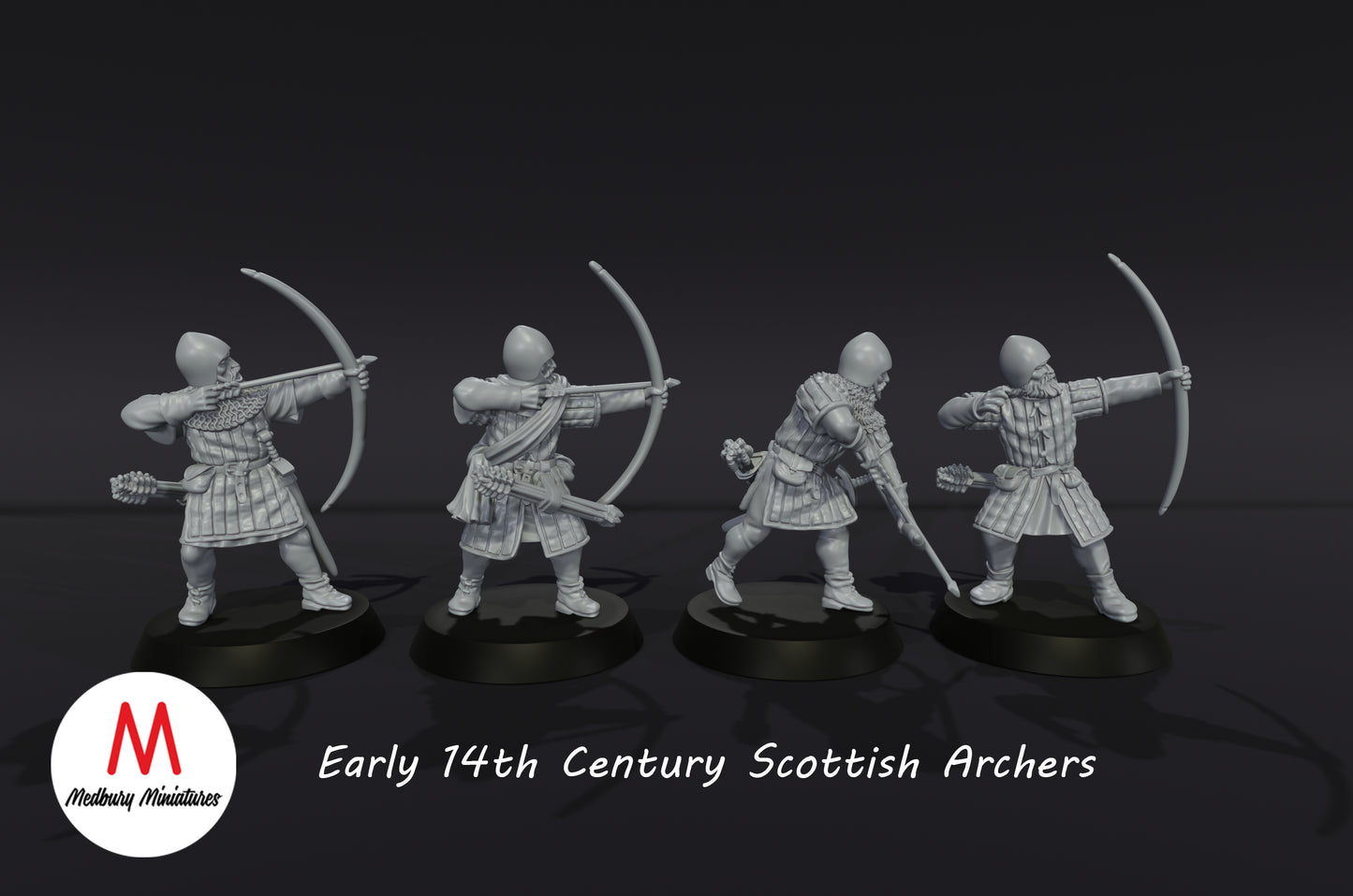 Archers écossais du XIVe siècle - Medbury Miniatures