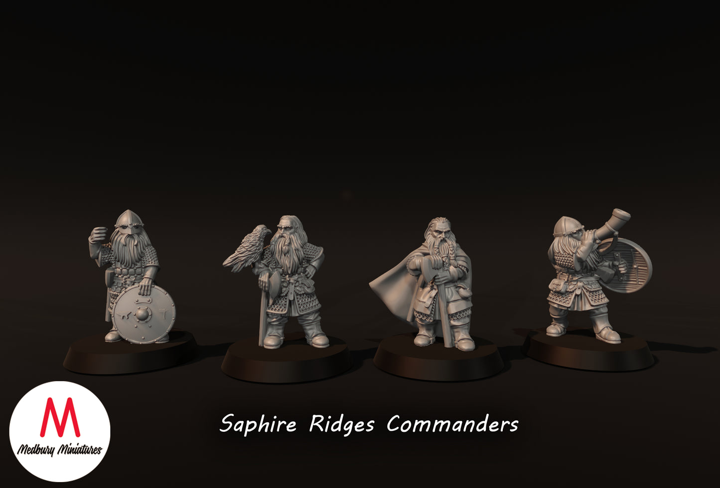 Sapphire Ridges Commanders - Medbury Miniatures