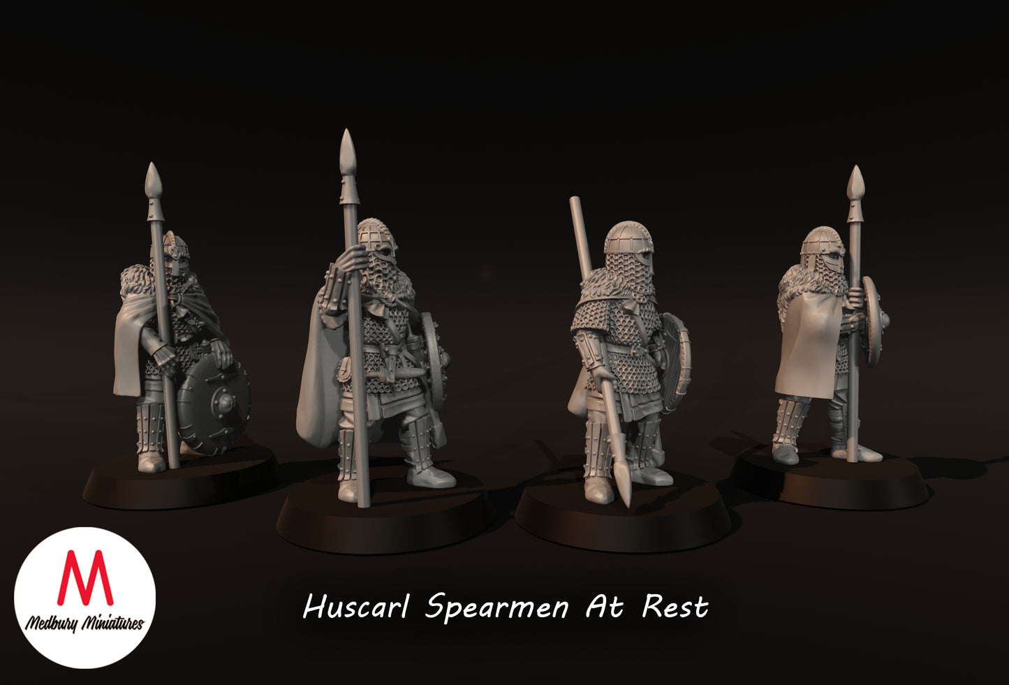 Lanciers Huscarl au repos - Medbury Miniatures