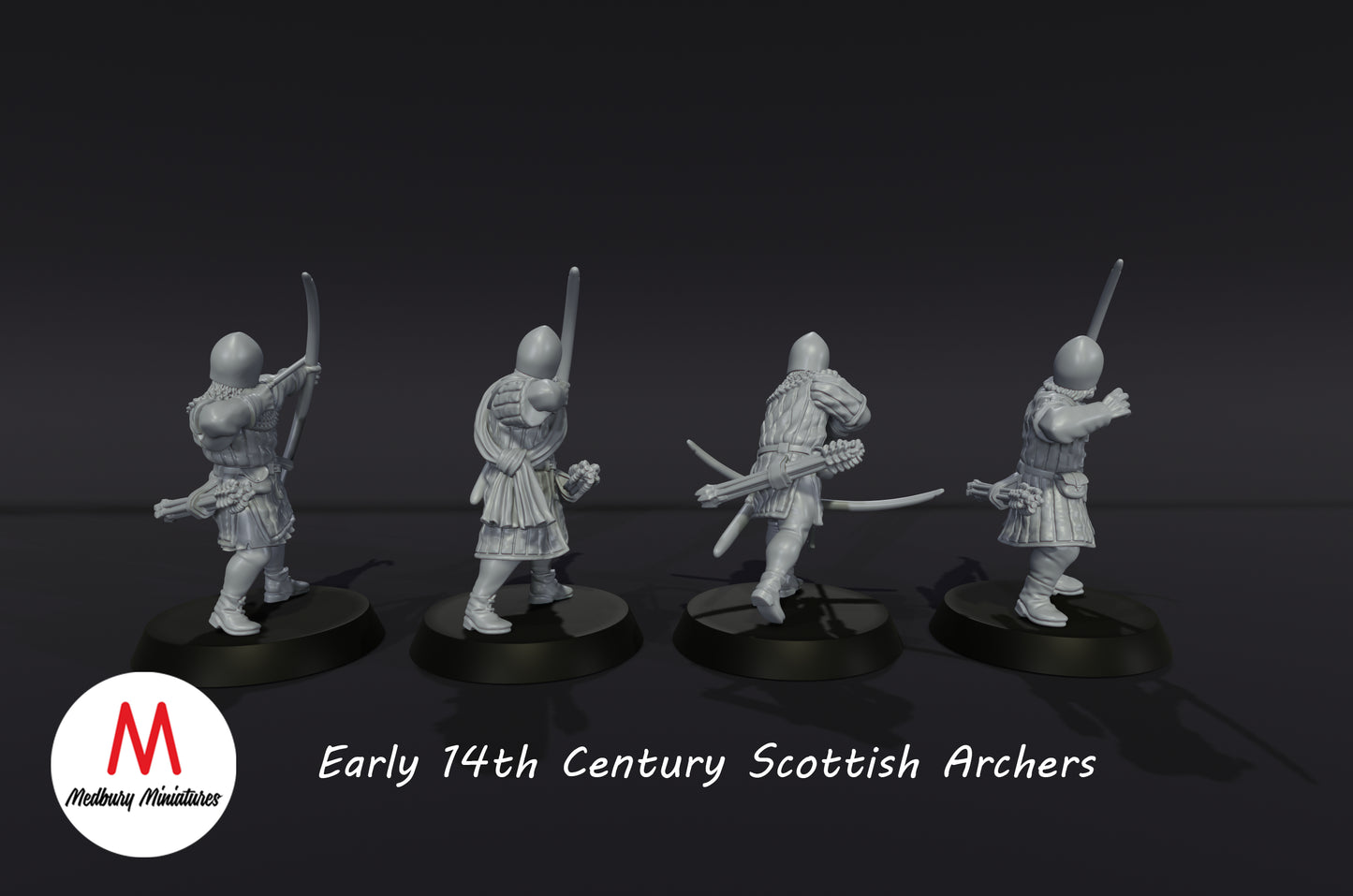 Archers écossais du XIVe siècle - Medbury Miniatures