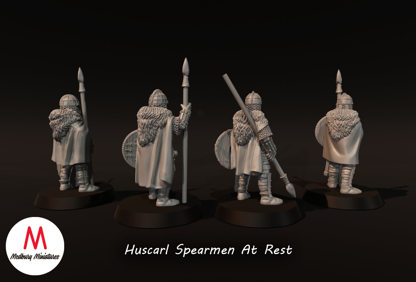 Lanciers Huscarl au repos - Medbury Miniatures