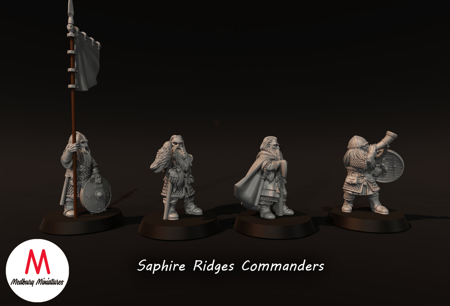 Saphire Ridges-Kommandanten - Medbury Miniatures