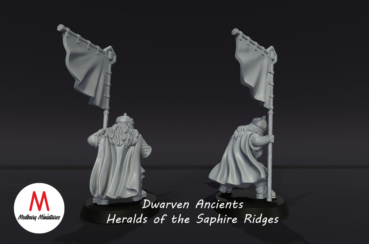 Dwarven Ancients, Heralds of the Sapphire Ridges - Medbury Miniatures