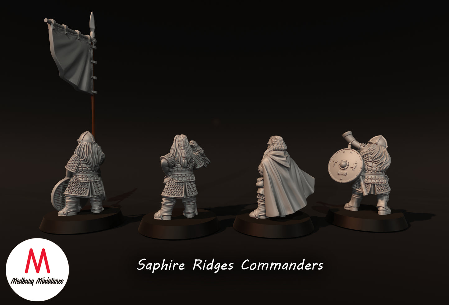 Saphire Ridges-Kommandanten - Medbury Miniatures