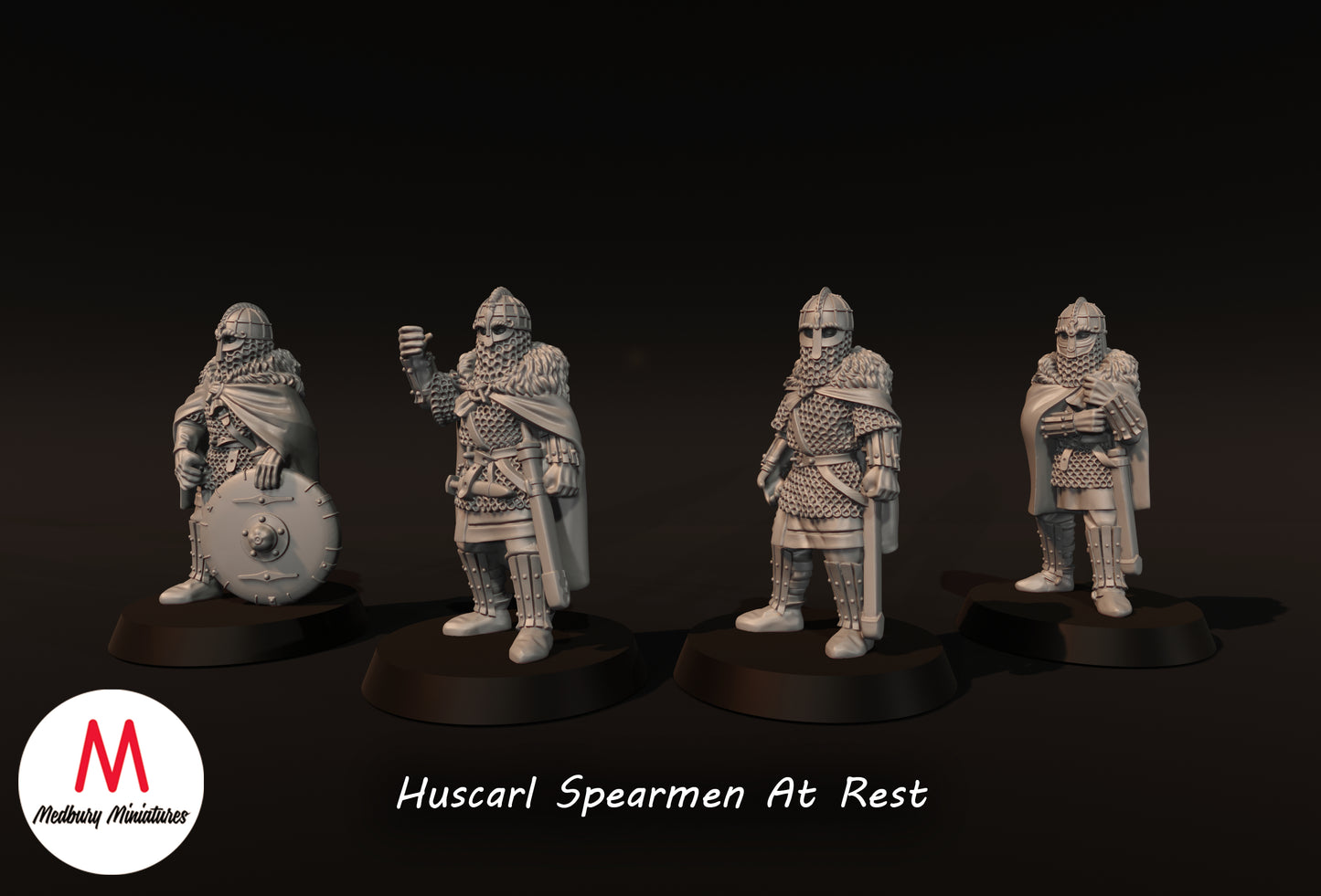 Lanciers Huscarl au repos - Medbury Miniatures