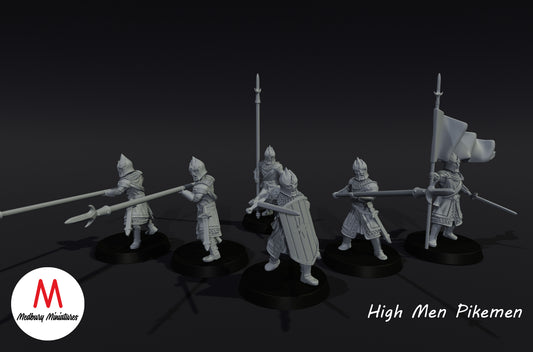 High Men Pikemen - Medbury Miniatures