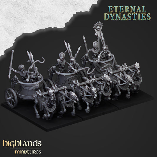 Antike Skelettstreitwagen - Highlands Miniatures