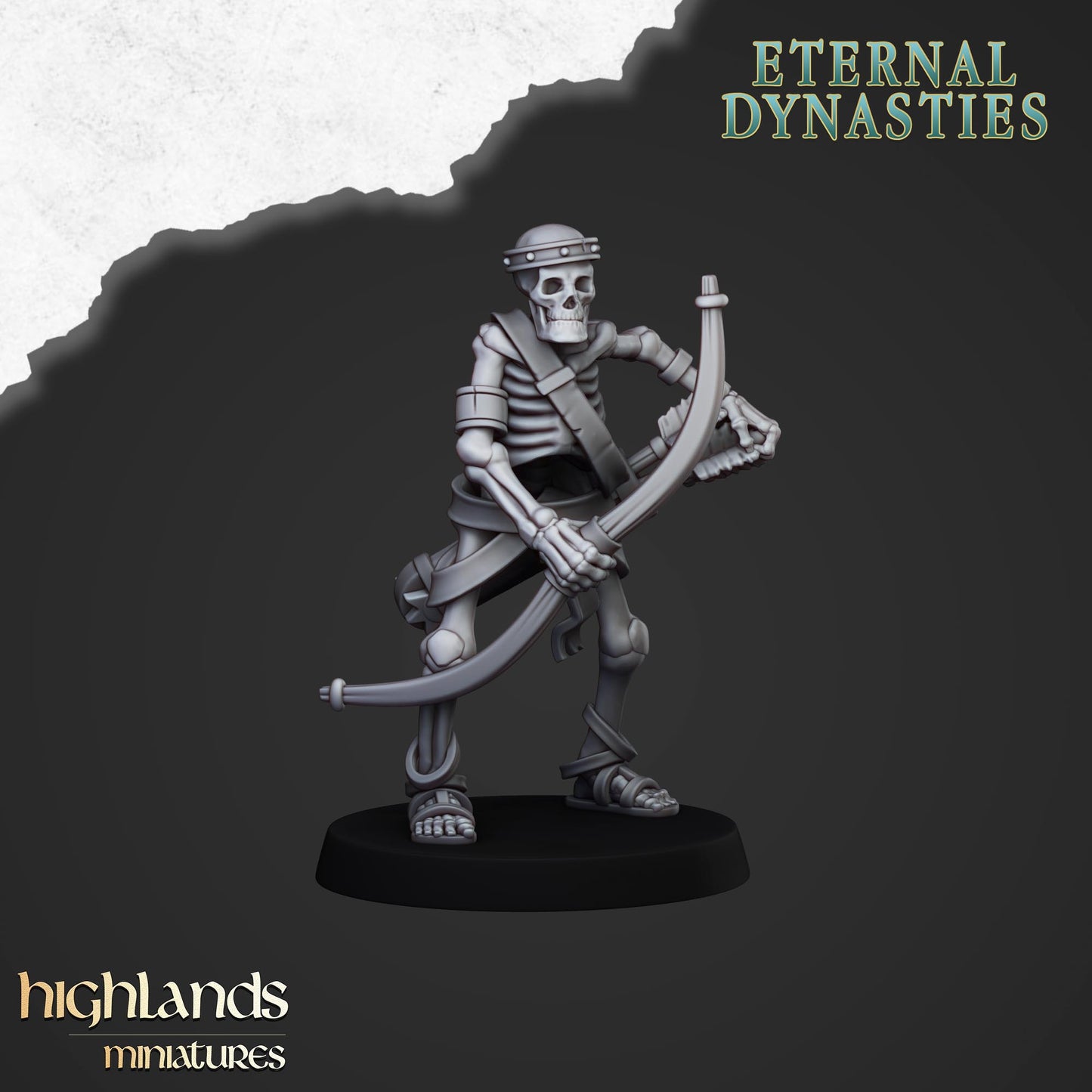 Ancient Skeletons with Bows - Eternal Dynasties - Highlands Miniatures