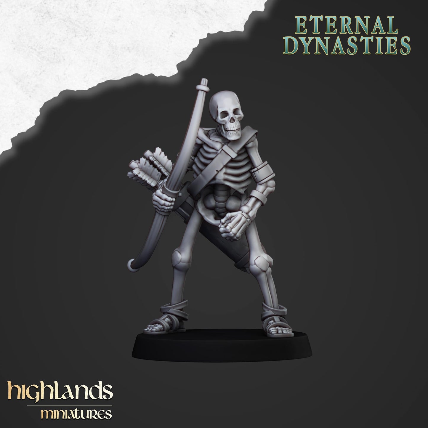 Ancient Skeletons with Bows - Eternal Dynasties - Highlands Miniatures