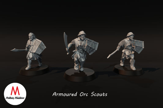 Gepanzerte Ork-Scouts - Medbury Miniatures