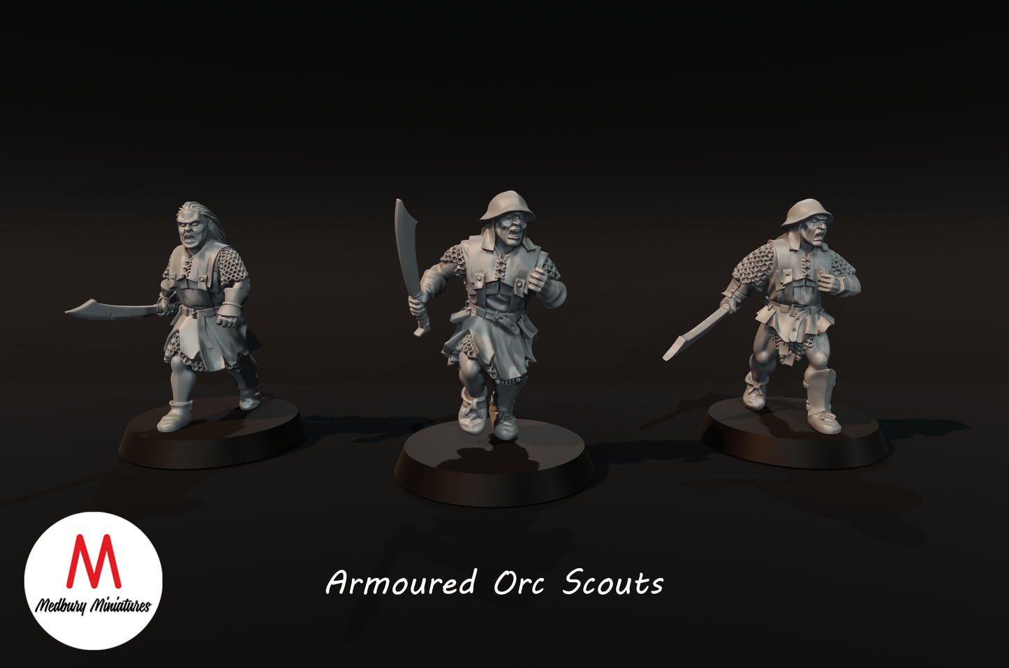 Armoured Orc Scouts - Medbury Miniatures