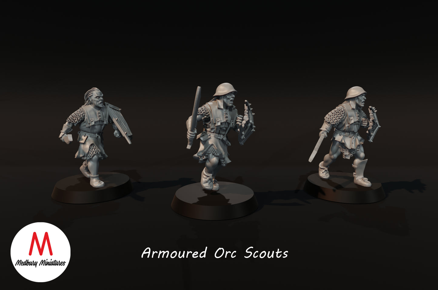 Armoured Orc Scouts - Medbury Miniatures