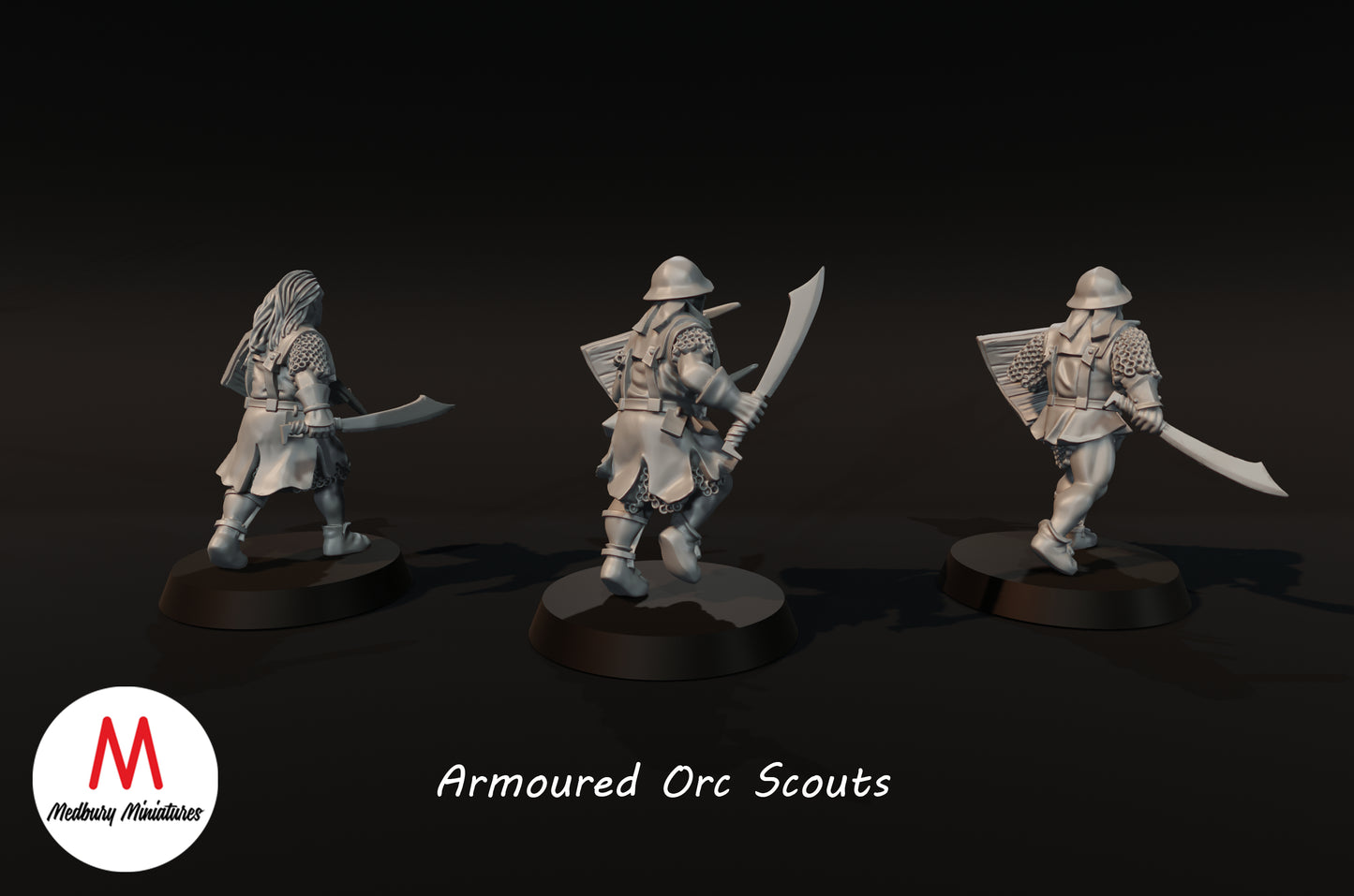 Armoured Orc Scouts - Medbury Miniatures