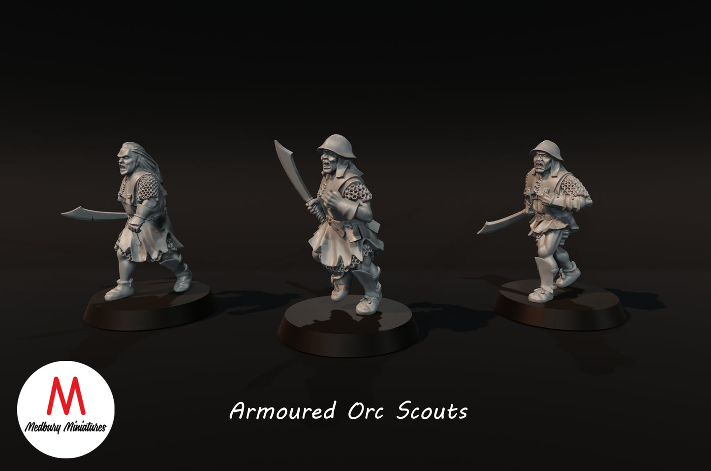 Armoured Orc Scouts - Medbury Miniatures