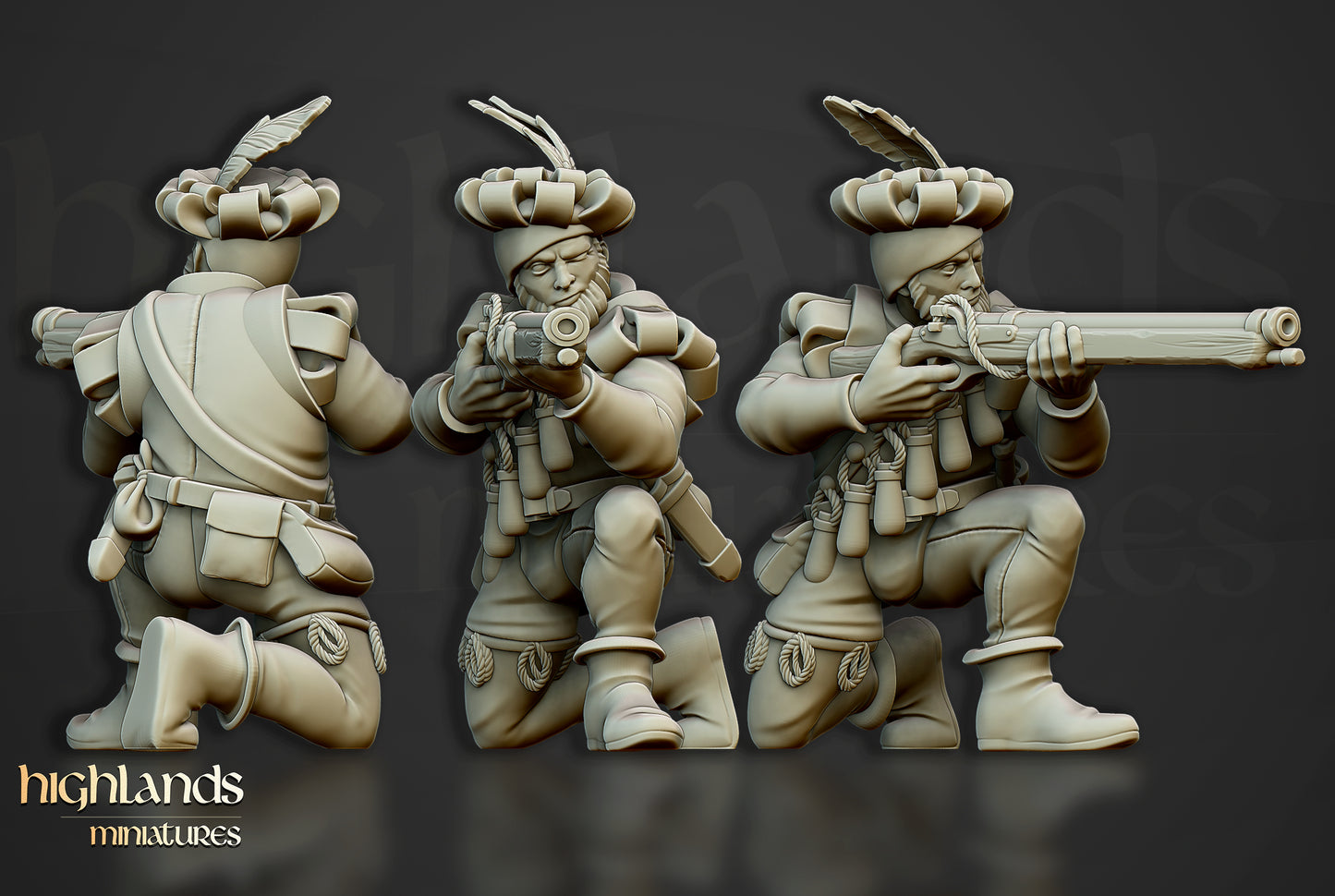 Die Arquebusiers-Einheit – Highlands Miniatures