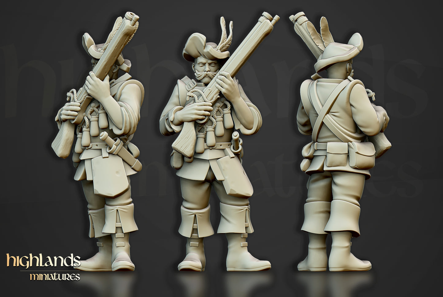 Die Arquebusiers-Einheit – Highlands Miniatures