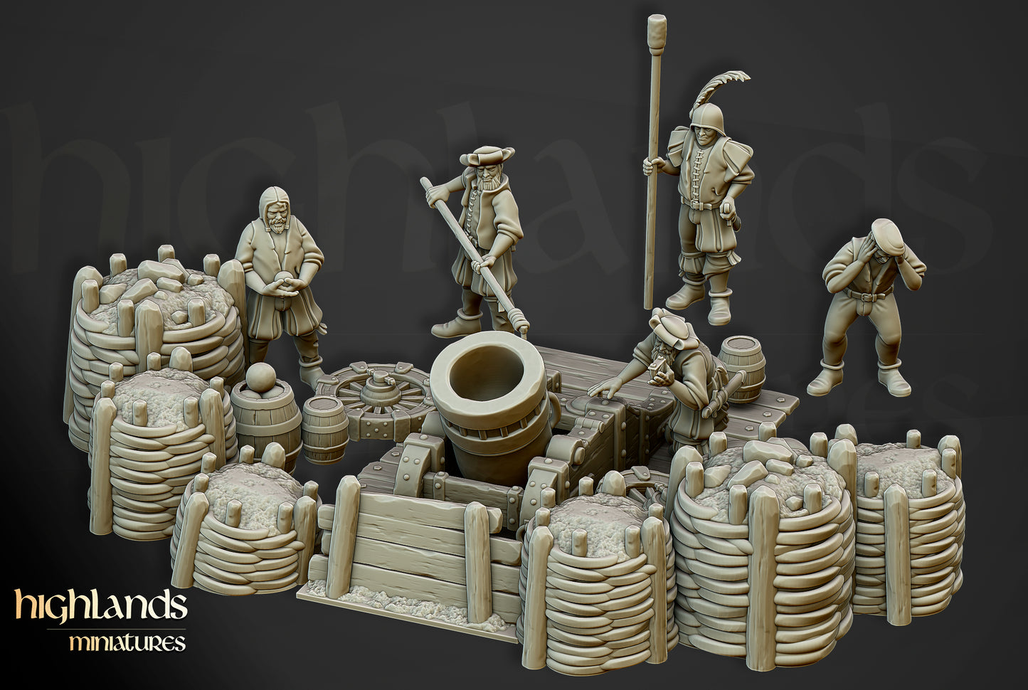 Batterie d'artillerie de Sunland - Highlands Miniatures