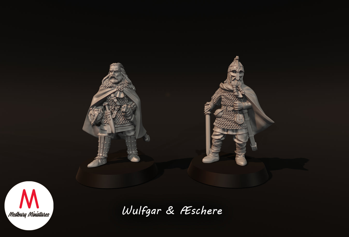 Wulfgar et Æschere - Miniatures Medbury